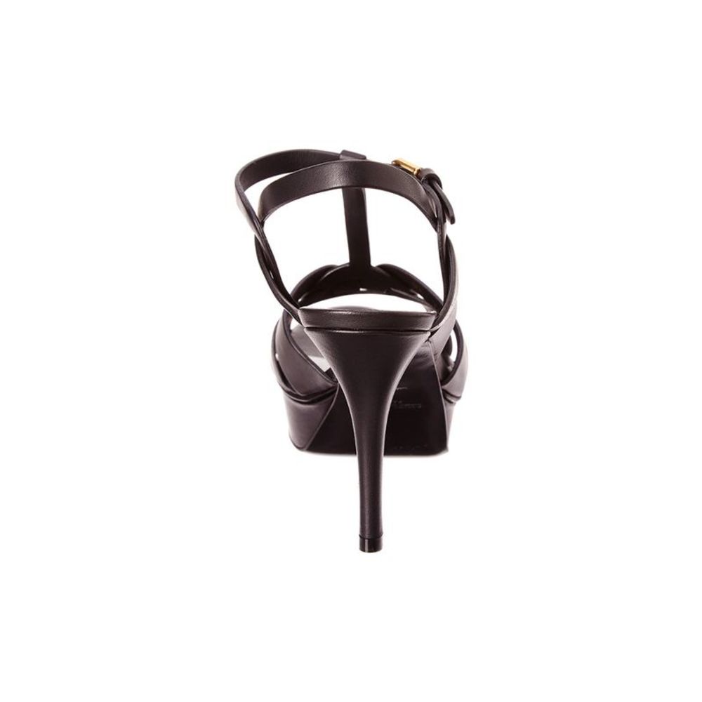 Saint Laurent Tribute 75 Leather Platform Sandal - Picture 3 of 5